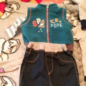 3 piece 3 month boys infant outfit